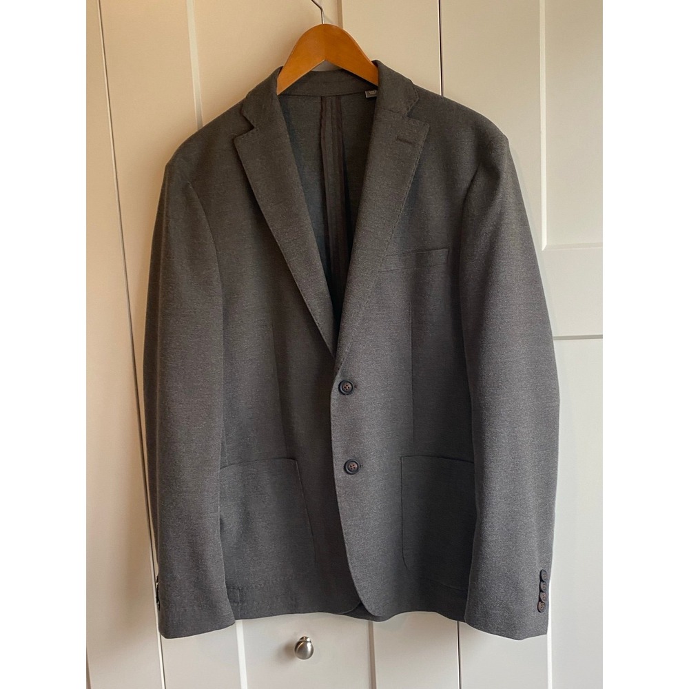 Blazer Men 38 R Michael Kors Milbern Soft Comfy Viscose Blend Brown Gray s54